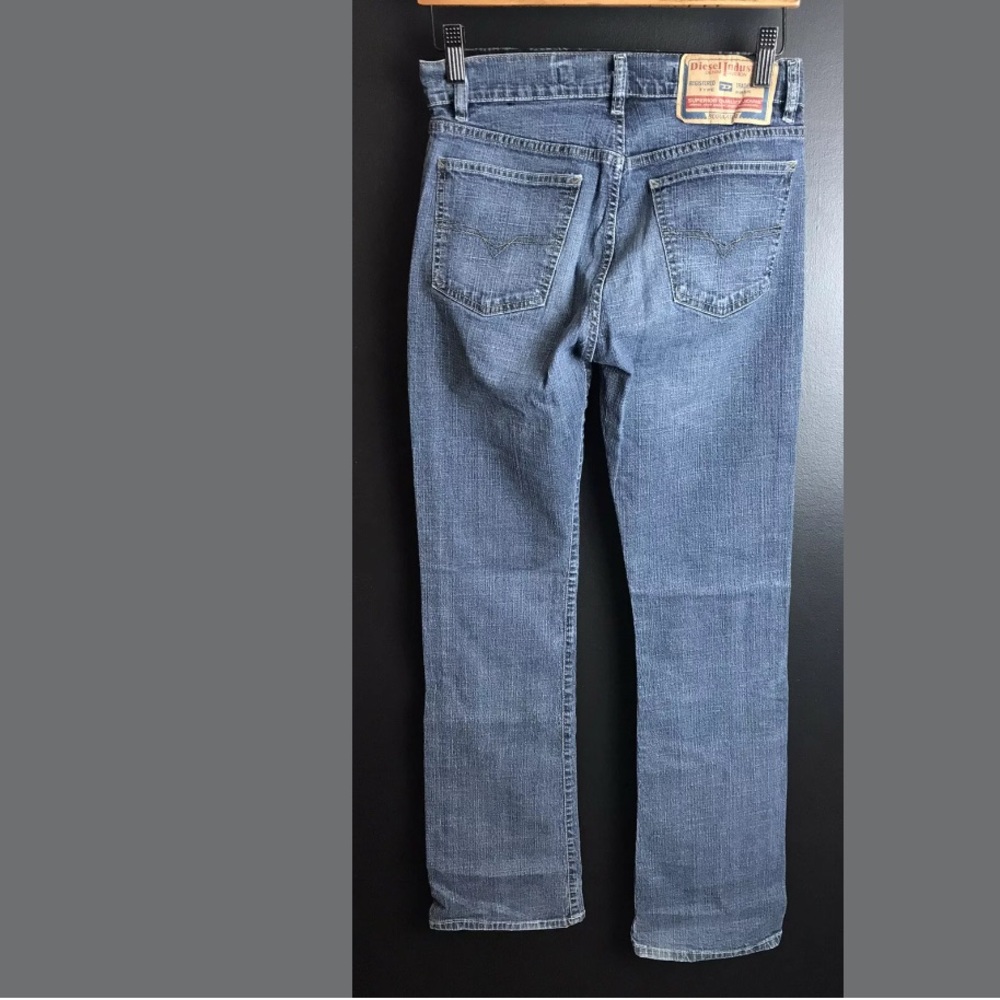 DIESEL Fanker Denim Jeans Straight Leg Medium Wash